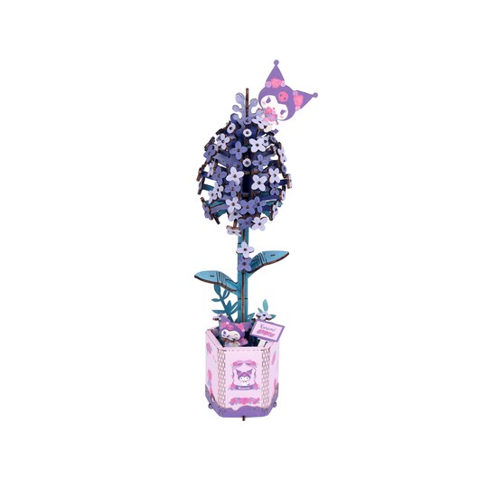 Hello Kitty® and Friends Kuromi Lilac - 3D Wooden Flower Puzzle